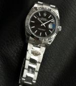 WKD Factory Rolex Datejust 41mm 3235 Movement Index Markers Black Face Watch